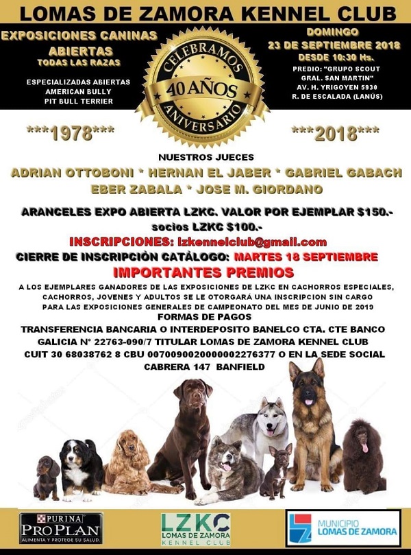 Exposicin canina Septiembre 2018 LZKC